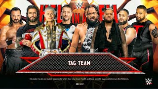 The Bloodline Vs Roman Reigns, Cody Rhodes, CM punk, Drew McIntyre - Tag Team Match | WWE 2k24