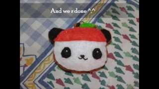 How to make a Pandapple sugar cookie plush Tutorial