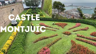 Walking tour #montjuic  Castle in Barcelona spain,let's Explore it together. Castell de Montjuic