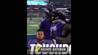 RASHOD Bateman TD Ravens vs Cowboys NFL #shorts #ravens #cowboys #nfl