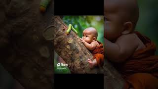 សង្ឃតូច Cute lil monk