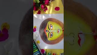 মা আসছে! আর মাত্র কয়েক দিন এর অপেক্ষা🪷 /Maa Durga Drawing Mahalaya sceptical/ durgapur 2024#shorts