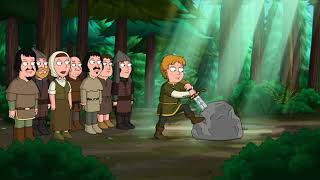 Family Guy - Sword in The Stone Relief Fart LOL AHHH!!