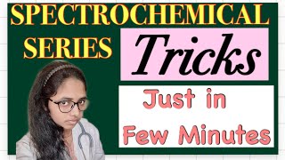 Spectrochemical series in coordination compounds|| chemistry short trick||Coordination compounds