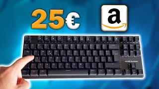 El teclado MECÁNICO MÁS BARATO de Amazon | Review MKXTKL Mars Gaming | CurTech