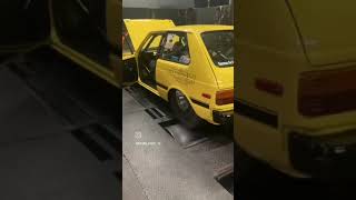 1,115hp toyota starlet dyno pull #shorts #turbo #toyota 🏁🔥