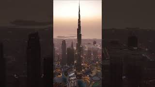 Burj khalifa view with sunset #burjkhalifa #short