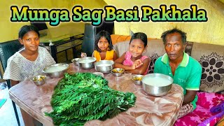 morniga leaf recipe \ Pakhala Eating|Eating Show |Breakfast