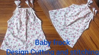 Very Easy Baby Frock design Cutting and  stitching // Baby Frock Cutting and stitching .