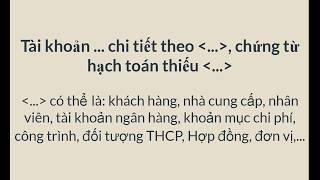 [MISA SME] Tại sao phần mềm thông báo chứng từ hạch toán thiếu ...