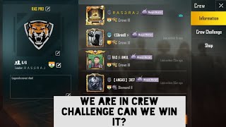 We participate crew challenge this season we win?