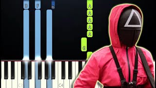 Squid Game OST - Pink Soldiers (Piano Tutorial)