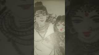 Drawing of #Mahadev and Mata parvati #🌺🌸🌺🌸🌺🌸🌺🙏🙏🙏🙏🙏🙏🙏🙏🙏🙏🙏🙏