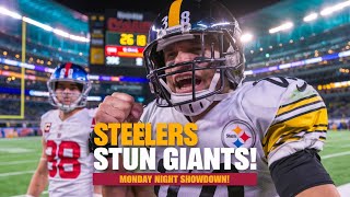 Steelers Stun Giants in Monday Night Showdown 26 18😱😱