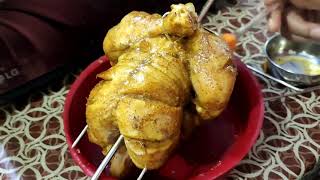 फुल चिकन तंदूरी औवन में कैसे बनायें | How to make whole CHICKEN TANDOORI in Ovan(Micro + Grill Mode)