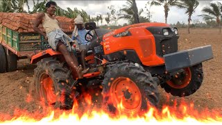 Kubota tractor bricks loaded stuck