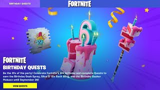 Fortnite 6th Birthday Quests and Week 4 Quests - Chapter 4 Season 4