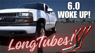 Suburban Gets Flashark LONG TUBE Headers! Huge Difference!