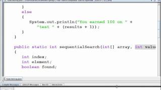 8-8 Sequential Search Algorithm - Gilmer