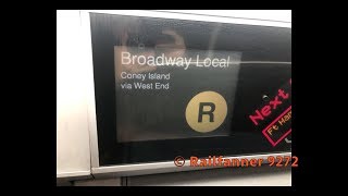 R160 (R)train announcements to Coney Island via West End