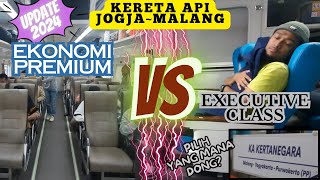 KERETA API KERTANEGARA EKONOMI PREMIUM VS EKSEKUTIF | PILIH YANG MANA?