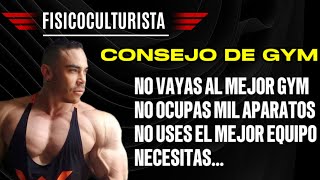 CONSEJO DE FISICOCULTURISTA SI QUIERES EMPEZAR EN EL GIMNASIO |Jhony Barroso |