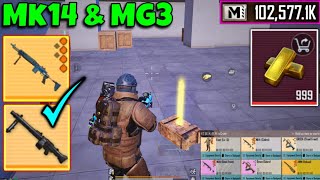 PLAY WITH LEGENDARY MK14 & MG3 | PUBG METRO ROYALE