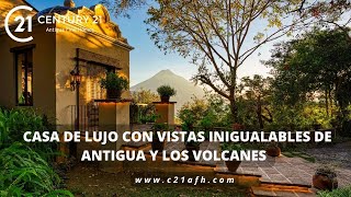 Casa de lujo con vistas inigualables de Antigua y los volcanes