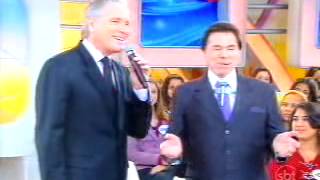 Programa Sílvio Santos recebe Roberto Justus em 05/07/2012.