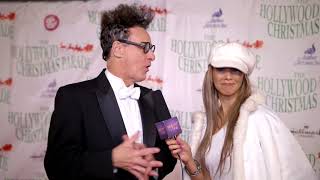 87th Hollywood Christmas parade, Leila Ciancaglini interview Ed Alonzo