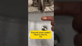 How to fix leaking faucet