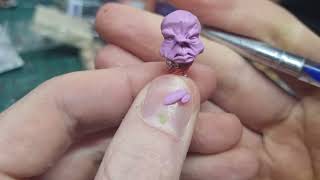 Sculpting an alien head