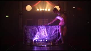 Stunning Chandelier Contortion Act