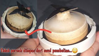 TIPS MEMBERSIHKAN BAGIAN BAWAH PISAU BLENDER YANG MENGUNING || BERHASIL SEPERTI BARU??