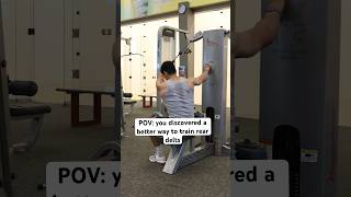 The seated cable rear delt fly #reardeltfly #reardeltoidexercises