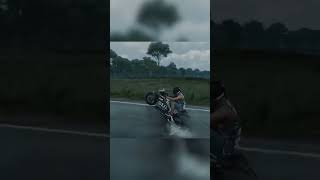 You and Bro wheelie in the rain 🌧️ #clips #wheelie