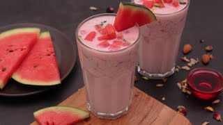 Terbooz Ka Sharbat Recipe | Refreshing Watermelon Juice Ramzna Healthy Drinks Watermelon Milk shake