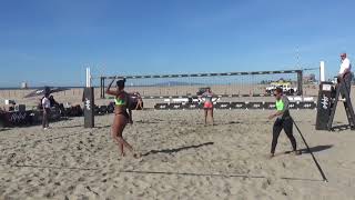 6'4" Amazonian Beach Volleyball Player From California - 02/12/2018