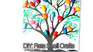 Beautiful wall decor ideas by Pista Shell/ Best out of Waste/ pistha shell craft