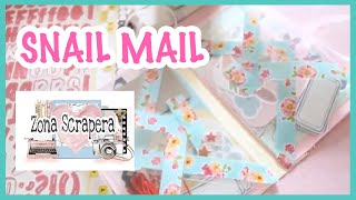 📔 Cómo HACER una SNAIL MAIL 📎 | FT. Zona Scrapera | Scrapbook paso a paso