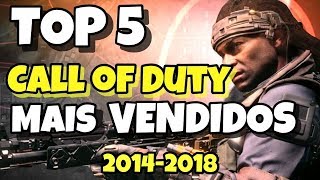 TOP 5 CODs MAIS VENDIDOS DOS ÚLTIMOS ANOS