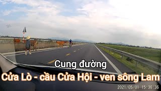 Trải nghiệm lái xe ô tô cung đường cầu Cửa Hội - ven sông Lam [1080p60 full HD]