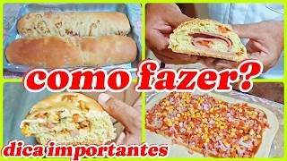 Como Fazer Pão Recheado econômico, fácil e rápido de fazer! #culinária