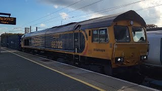 GBRF 66702 passing Stevenage