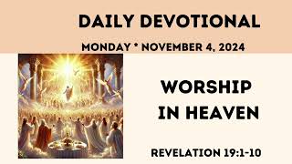 Worship in Heaven - #Readwithme - #Daily Devotion