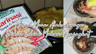 Kegiatan IRT masak menu Alakadarnya || bikim selera makan bertambah || vlog irt