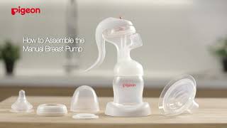 Pigeon Manual Breast Pump Manual - how to assemble disassemble