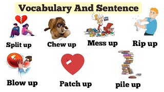 Vocabulary and sentence | Vocabulary words and sentence english learn meanings