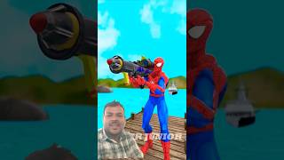 Spider-man challenge fishing vs Joker #gta #gtav  #spiderman #funny #shorts