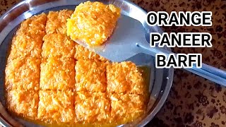 Orange Paneer Barfi Recipe | संत्रा पनीर की बर्फी RS Annapurna kitchen